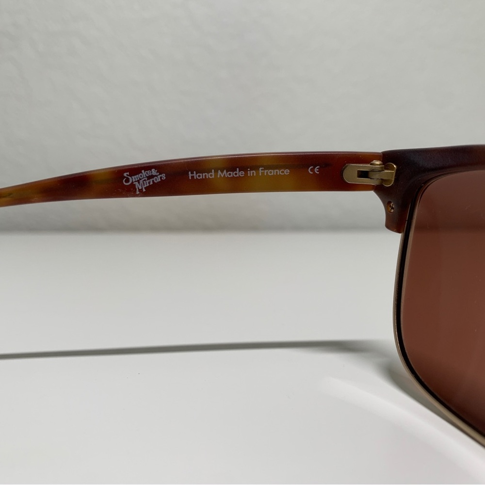 Smoke X Mirrors Uncle Albert Brown Tortoise Rectangular Sunglasses 53MM - NWT - Picture 5 of 7
